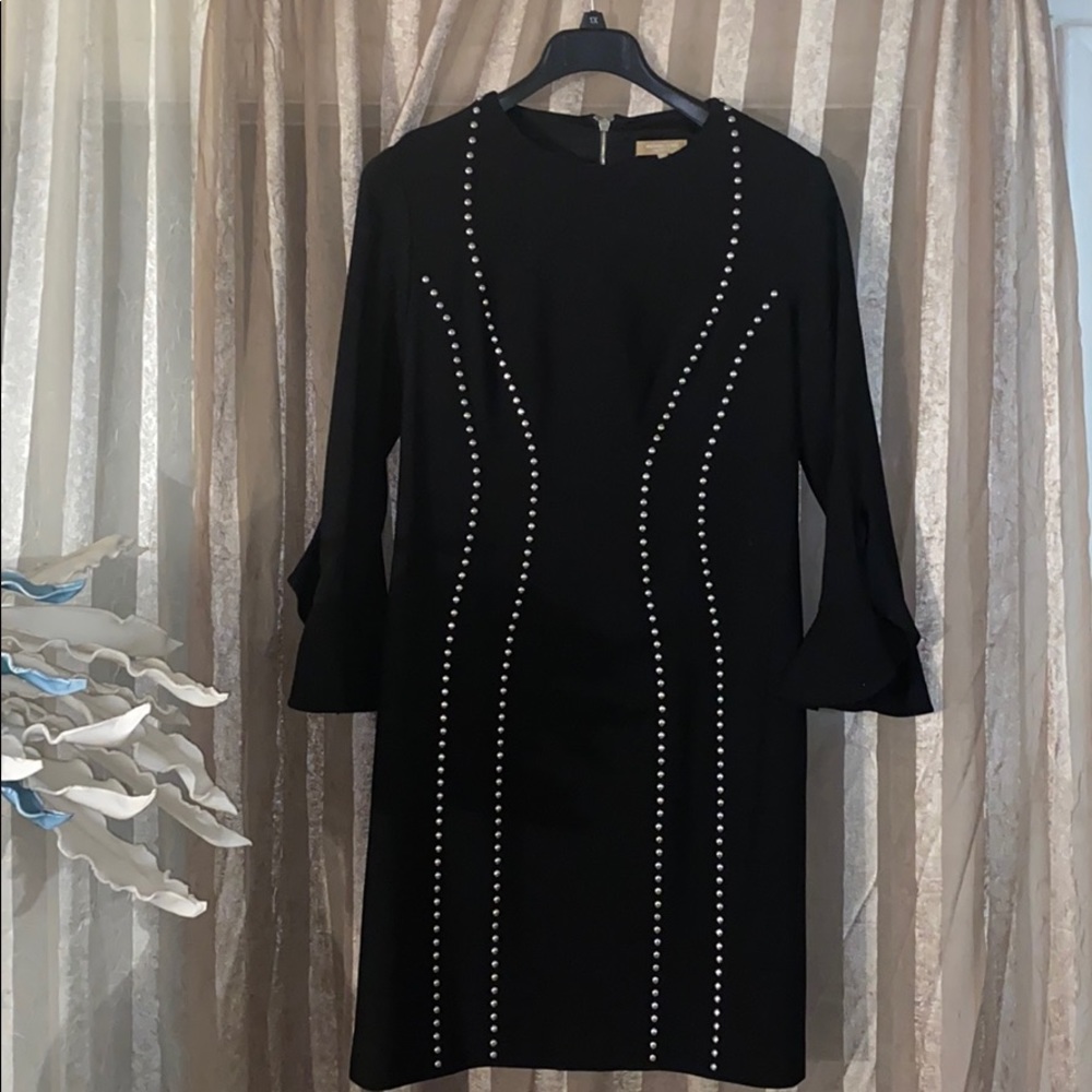 Michael Kors Collection studded black dress NWOT